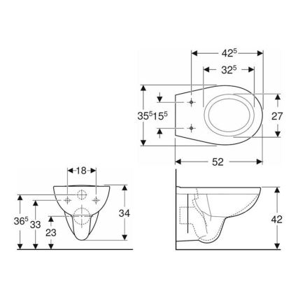 Kolo K93101000 - Sienā piestiprināms WC Rimfree Rekord keramika/balta