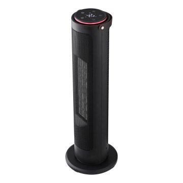 Kolonnas ventilators ar keramikas sildīšanas elementu 2000W/230V melns