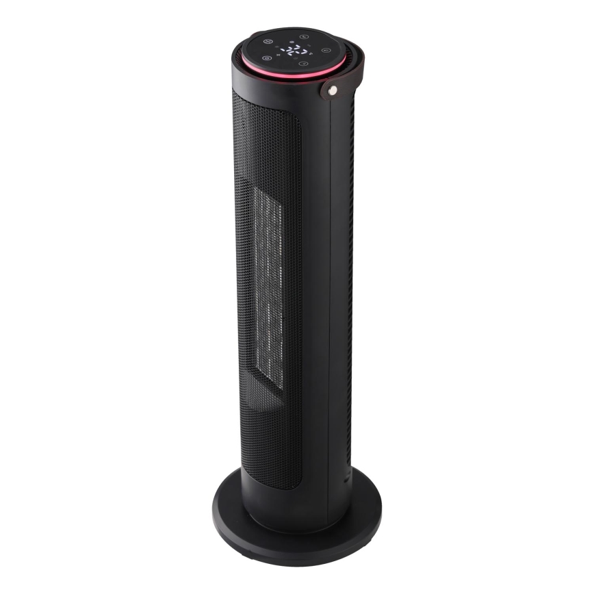 Kolonnas ventilators ar keramikas sildīšanas elementu 2000W/230V melns