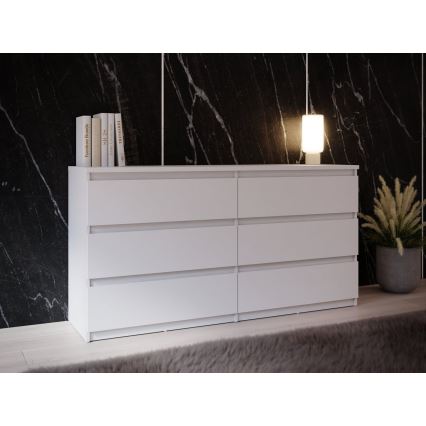 Komoda ar atvilktnēm MAO, balta