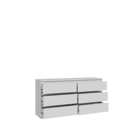 Komoda ar atvilktnēm MAO, balta