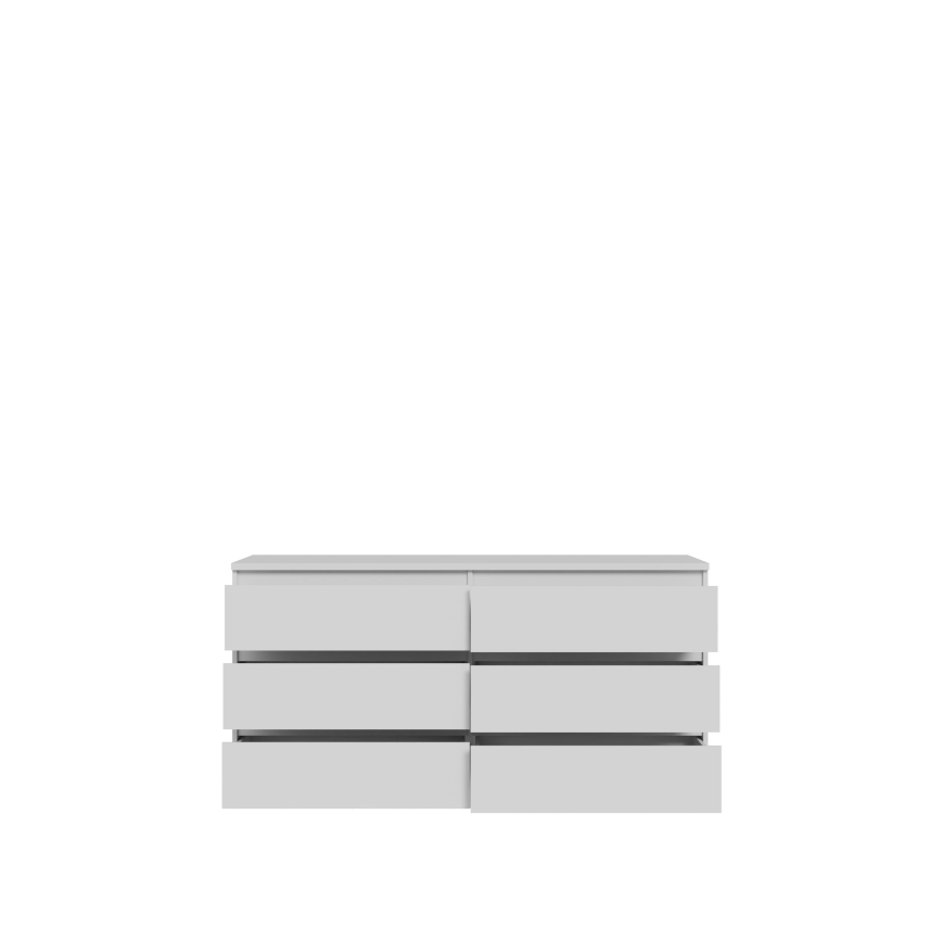 Komoda ar atvilktnēm MAO, balta