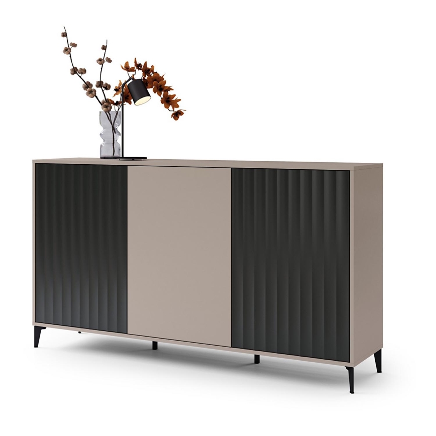 Komoda RONJA taupe/melna