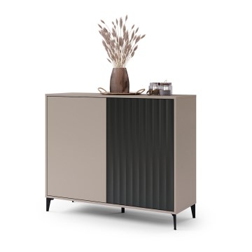 Komoda RONJA taupe/melna