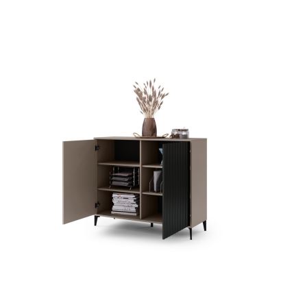 Komoda RONJA taupe/melna