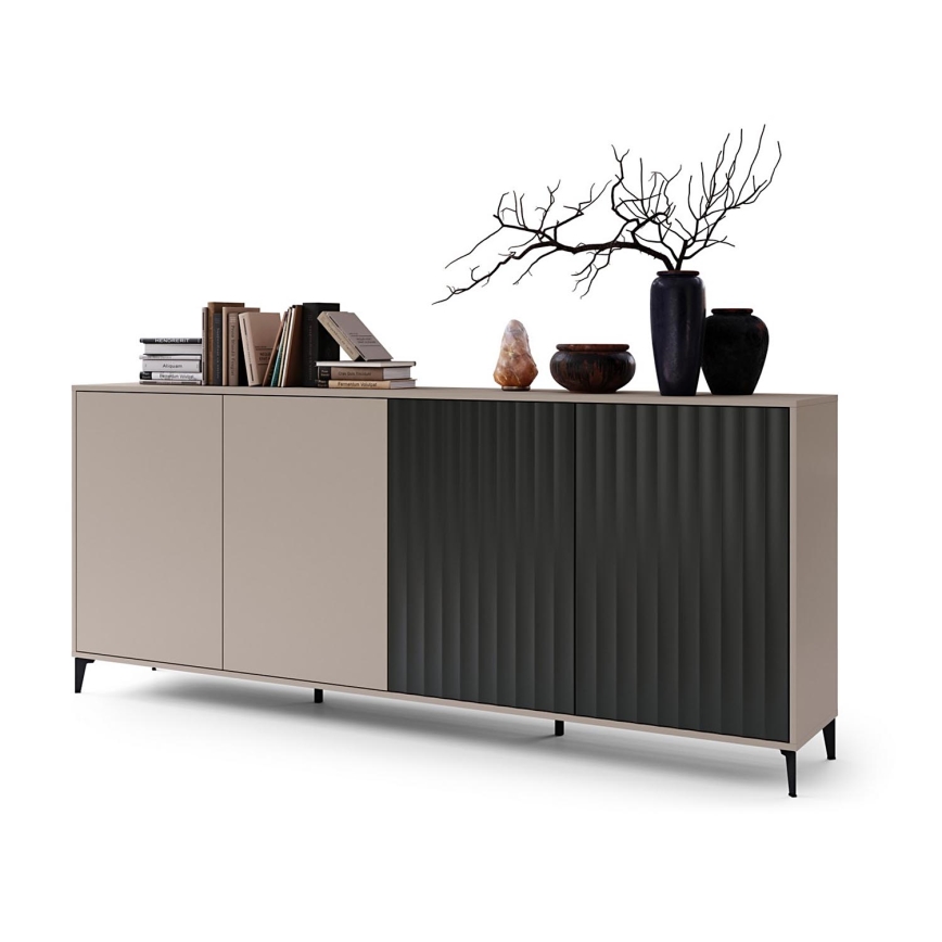 Komoda RONJA taupe/melna