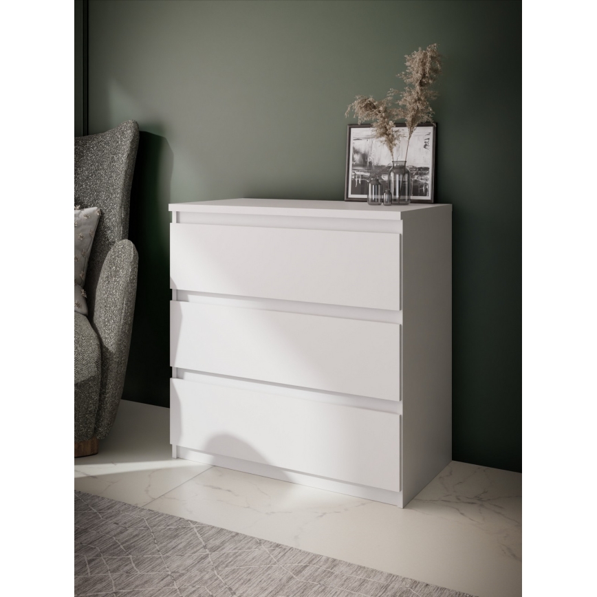 Komode ar atvilktnēm MAO balta