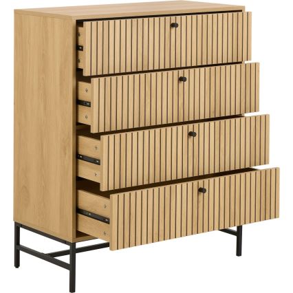 Komode ar atvilktnēm OLIVIA, ozols