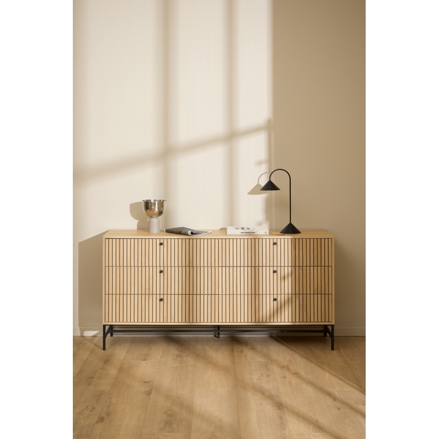 Komode ar atvilktnēm OLIVIA ozols