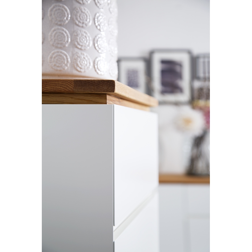 Komode ARVI balta/ozola