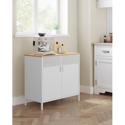 Komode FIRA 80x40 cm balta/ozola