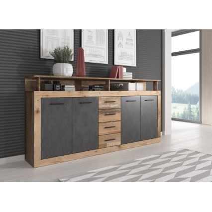 Komode RUNA gaiši brūna/antracīts