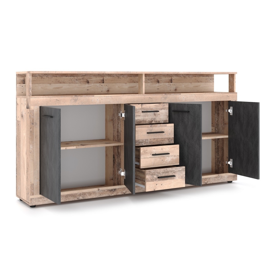 Komode RUNA gaiši brūna/antracīts