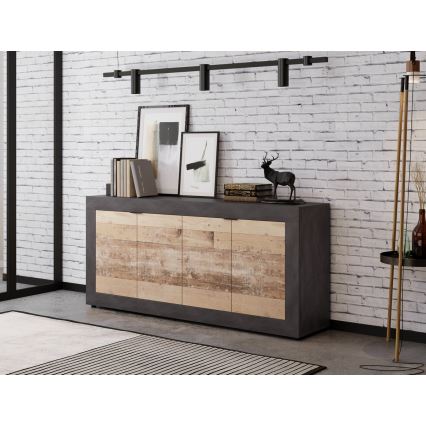 Komode RUNEA gaiši brūna/antracīta