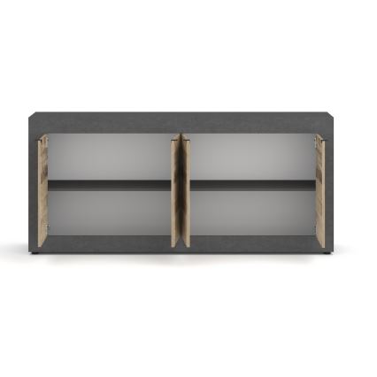 Komode RUNEA gaiši brūna/antracīta