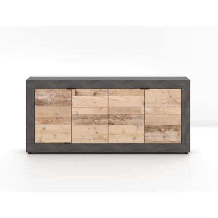 Komode RUNEA gaiši brūna/antracīta