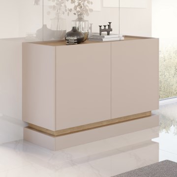 Komode ZARPANT 120x75 cm bēša/ozols Cremona