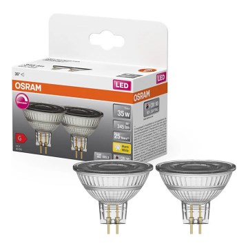 Komplektā 2x aptumšojamas LED reflektora spuldzes MR16 GU5,3/5W/12V 2700K 36° CRI 90 - Osram