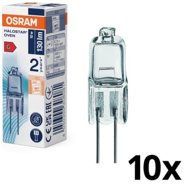 Komplekts 10x cepeškrāsns spuldzes HALOSTAR G4/10W/12V 2700K - Osram