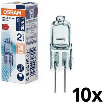 Komplekts 10x cepeškrāsns spuldzes HALOSTAR G4/20W/12V 2700K - Osram