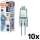 Komplekts 10x cepeškrāsns spuldzes HALOSTAR G4/20W/12V 2700K - Osram