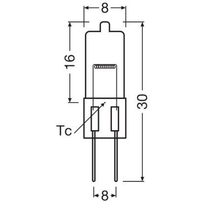 Komplekts 10x cepeškrāsns spuldzes HALOSTAR G4/20W/12V 2700K - Osram