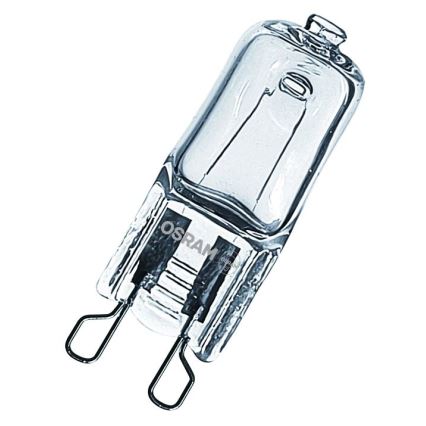 Komplekts 10x HALOPIN G9 cepeškrāsns halogēna spuldzes, 40 W, 230 V, 2700 K - Osram
