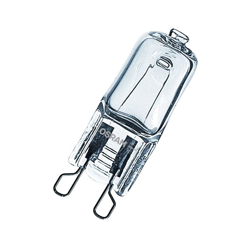 Komplekts 10x HALOPIN G9 cepeškrāsns halogēna spuldzes, 40 W, 230 V, 2700 K - Osram