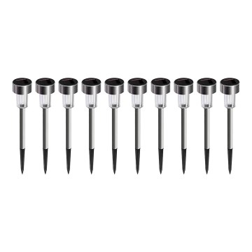 KOMPLEKTS 10x LED Saules enerģijas lampa LED/0,06W/1,2V 6000K IP44