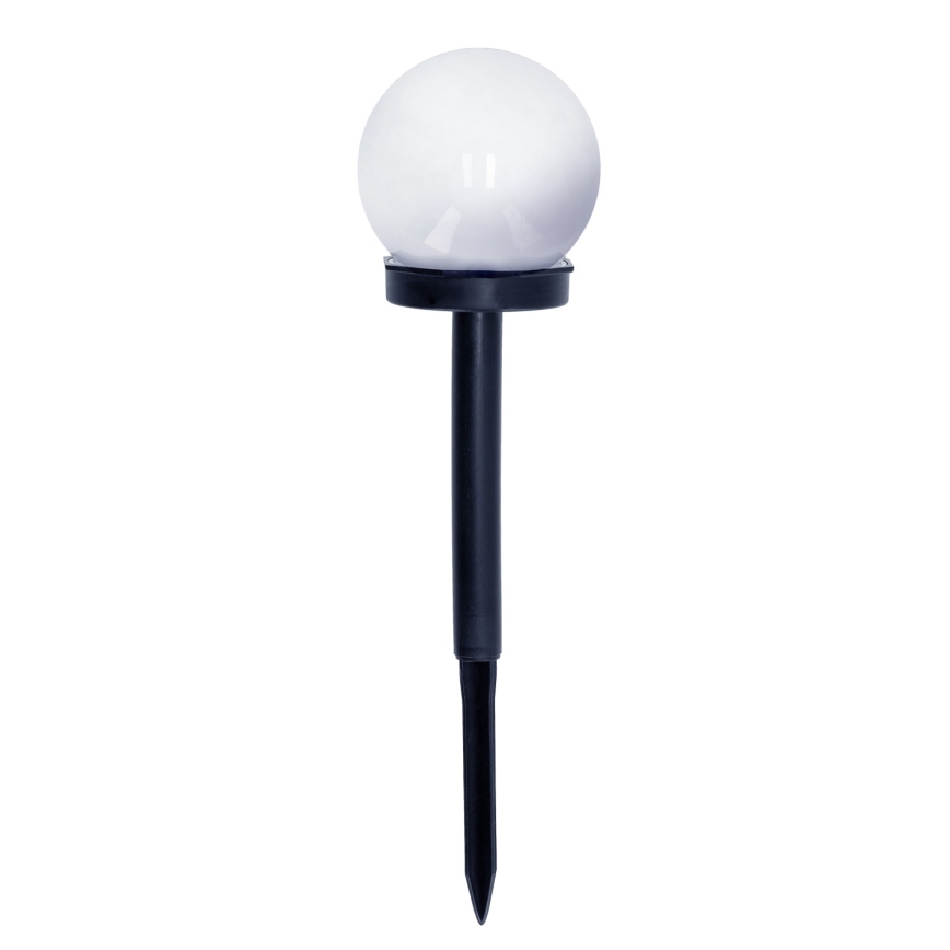 KOMPLEKTS 10x LED Saules enerģijas lampa LED/0,12W/1,2V 6500K IP44 melna/balta
