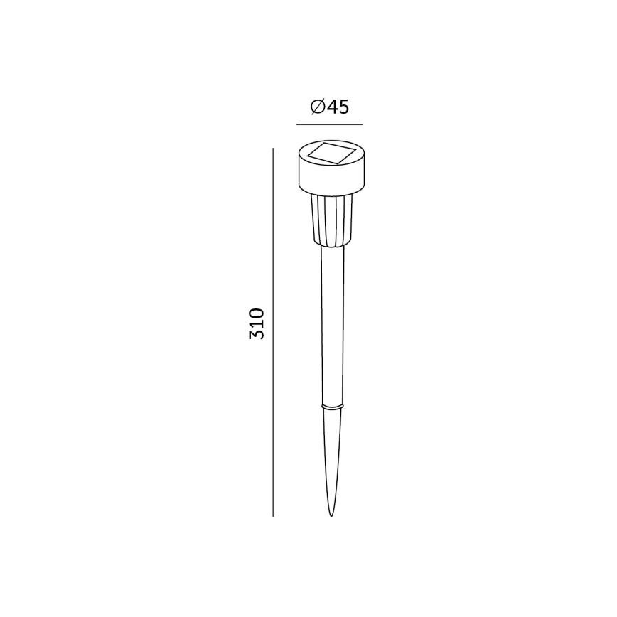 KOMPLEKTS 10x LED Saules lampa LED/0,06W/1,2V 6000K IP44 40 mAh