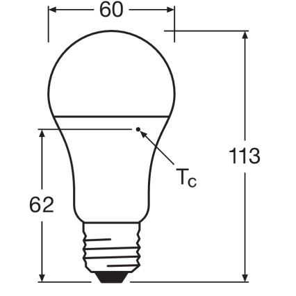 Komplekts 10x LED spuldzes CLASSIC A75 E27/10W/230V 4000K - Osram