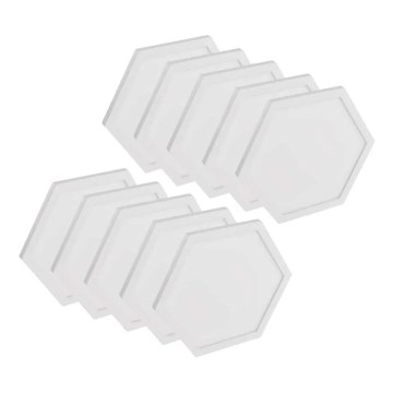 KOMPLEKTS 10x RGBIC Aptumšojams panelis LED/1,9W/230V Wi-Fi Tuya