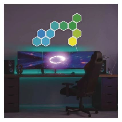 KOMPLEKTS 10x RGBIC Aptumšojams panelis LED/1,9W/230V Wi-Fi Tuya