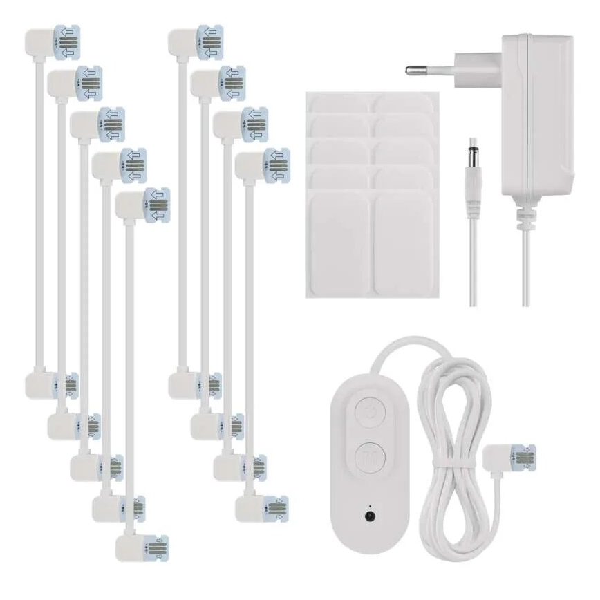 KOMPLEKTS 10x RGBIC Aptumšojams panelis LED/1,9W/230V Wi-Fi Tuya