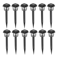 KOMPLEKTS 12x LED Saules enerģijas lampa LED/0,06W/1,2V 1xAA 6500K IP44 100 mAh