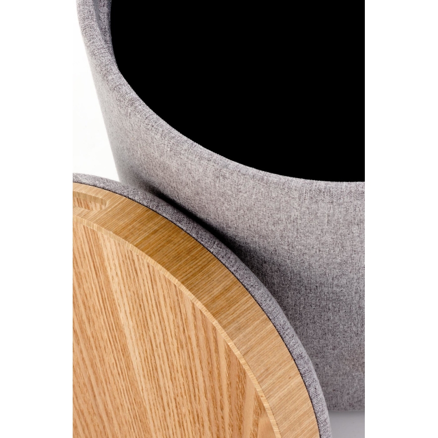 Komplekts 2 gab. AVIKO taburetes, Ø 38/45 cm, pelēkas/bēšas