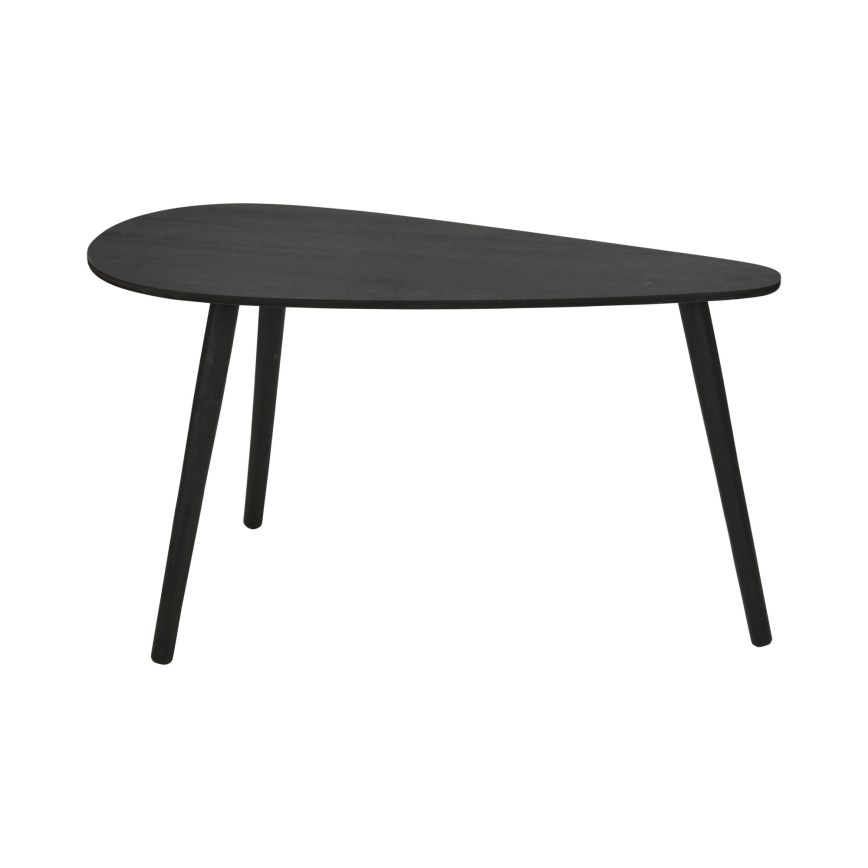 Komplekts 2 gab. konferenču galdiņi SOLE 60/80x30/40 cm, melni