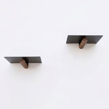 Komplekts 2 gab. sienas plaukti 15 × 21 cm, melni
