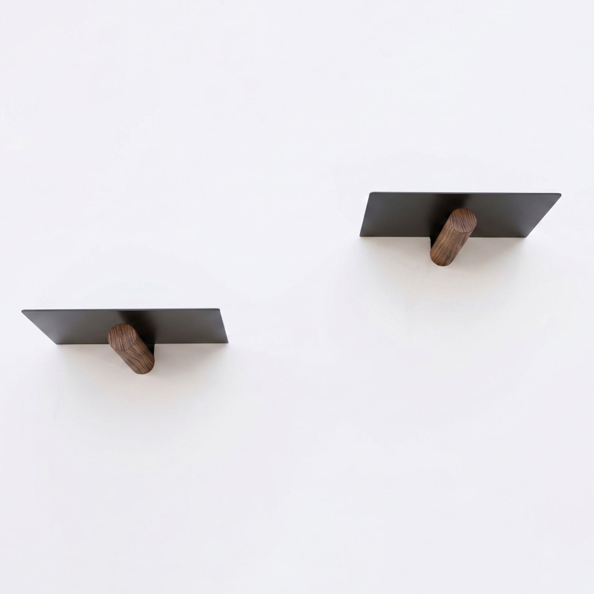 Komplekts 2 gab. sienas plaukti 15 × 21 cm, melni