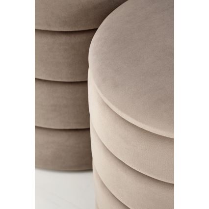 Komplekts: 2 pufi PAX, Ø 33/40 cm, taupe