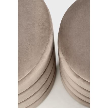 Komplekts: 2 pufi PAX, Ø 33/40 cm, taupe