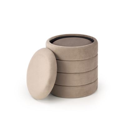 Komplekts: 2 pufi PAX, Ø 33/40 cm, taupe