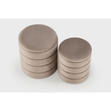 Komplekts: 2 pufi PAX, Ø 33/40 cm, taupe