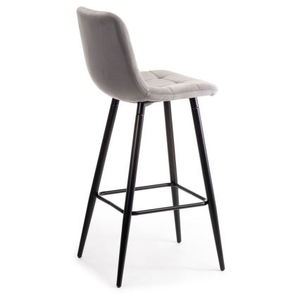 KOMPLEKTS 2x Augstais krēsls HOKER 105x44 cm pelēks