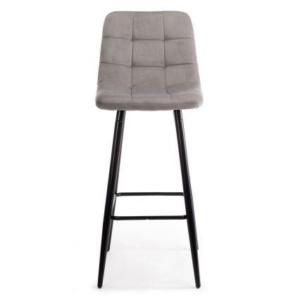 KOMPLEKTS 2x Augstais krēsls HOKER 105x44 cm pelēks