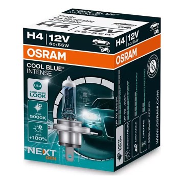 KOMPLEKTS 2x Auto spuldze COOL BLUE H4 P43t/60/55W/12V 5000K - Osram