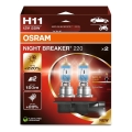 KOMPLEKTS 2x Auto spuldze NIGHT BREAKER H11 PGJ19-2/55W/12V - Osram
