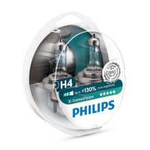 KOMPLEKTS 2x Auto spuldze Philips X-TREMEVISION 12342XV+S2 H4 P43t-38/55W/12V