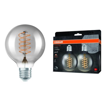 Komplekts 2x dimējamas LED VINTAGE filamenta spuldzes E27/7,8W/230V 1800K - Osram